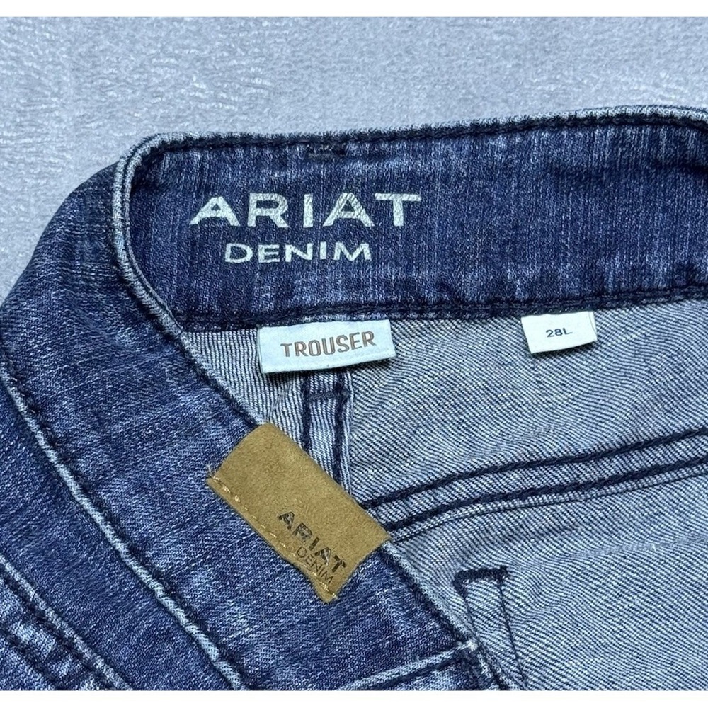 Ariat Jeans Womens 28L (30x36) Trouser Bluebell Flared Rodeo Midrise Boho USA - Picture 2 of 9